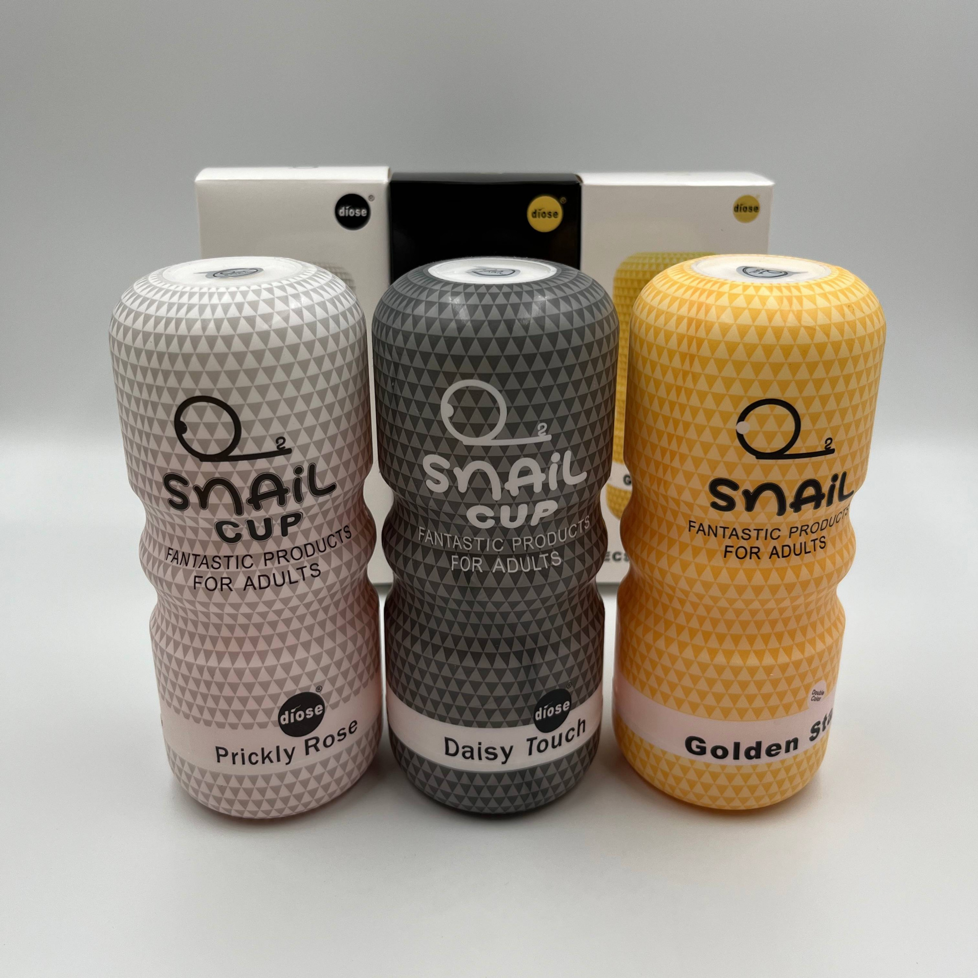 Мужской мастурбатор SNAIL в футляре Белый Мужской мастурбатор SNAIL в футляре Белый